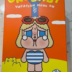 Crybaby Orange Summer Doll Box — Blue & White Striped Outfit